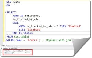 How to Check If CDC Is Enabled on a Table in SQL Server - SQL Server Guides