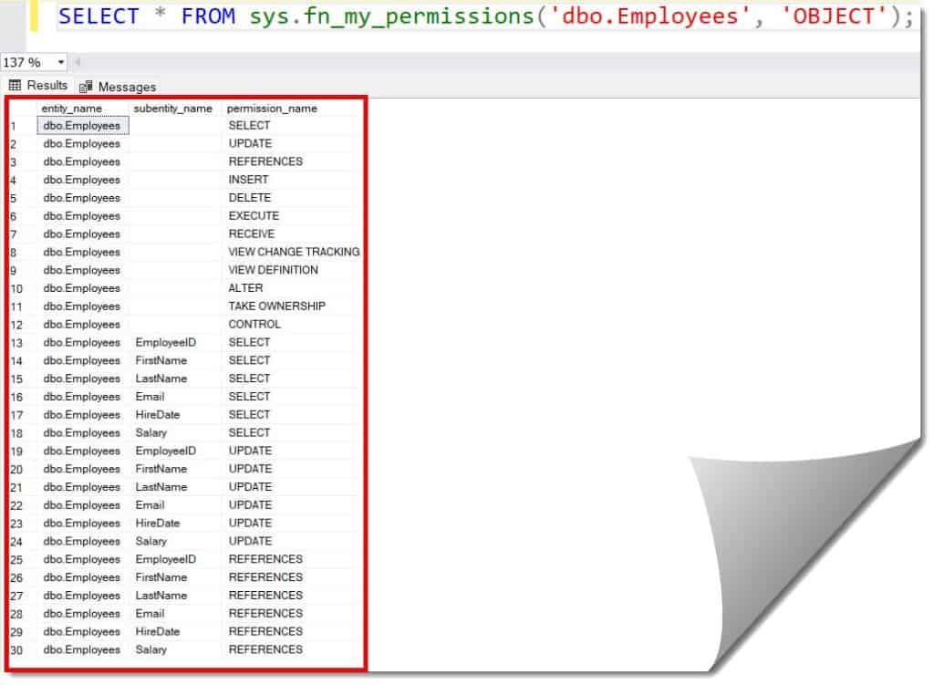 SQL Server Check User Permissions On Table