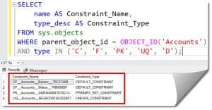 Drop All Constraints On A Table SQL Server - SQL Server Guides