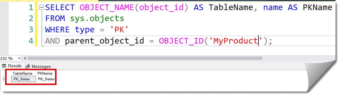 Get Primary Key Of Table SQL Server - SQL Server Guides