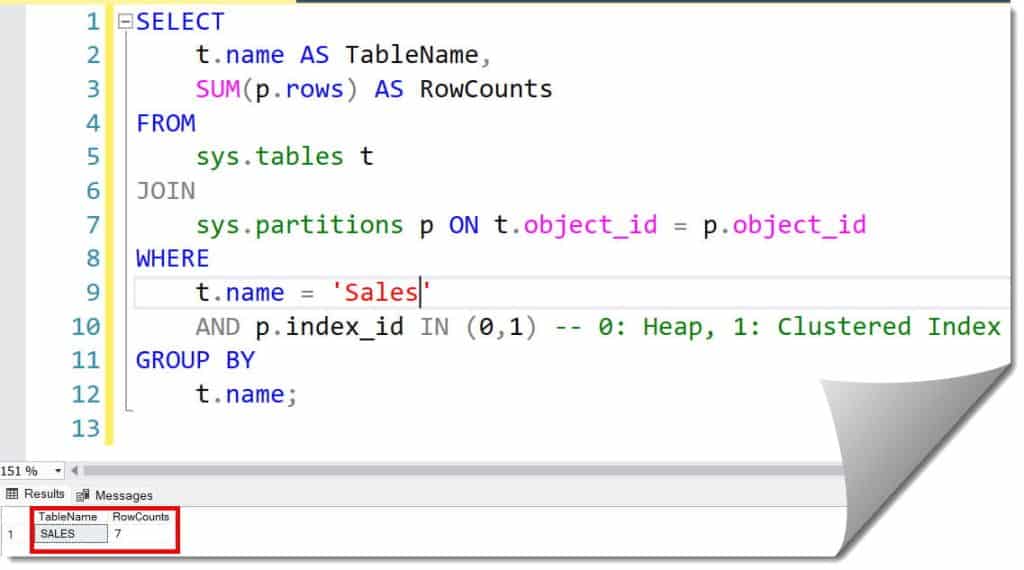 sql get number of rows in table