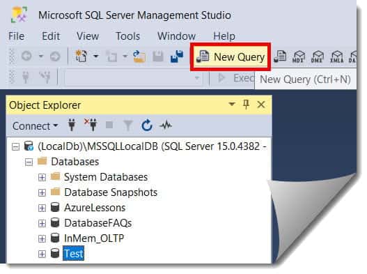 Run Query SSMS