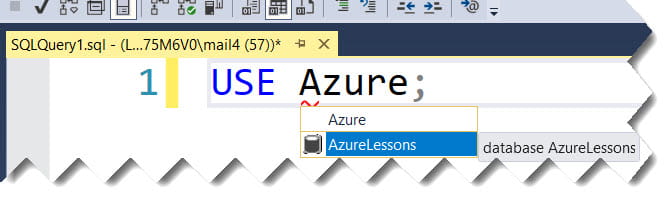 run query in sql server management studio
