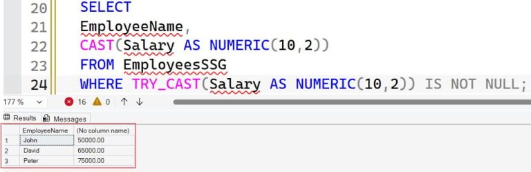 Error converting data type varchar to numeric. - SQL Server Guides