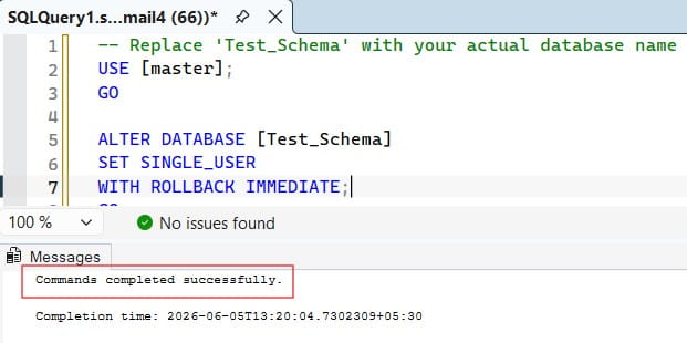 detach database sql server