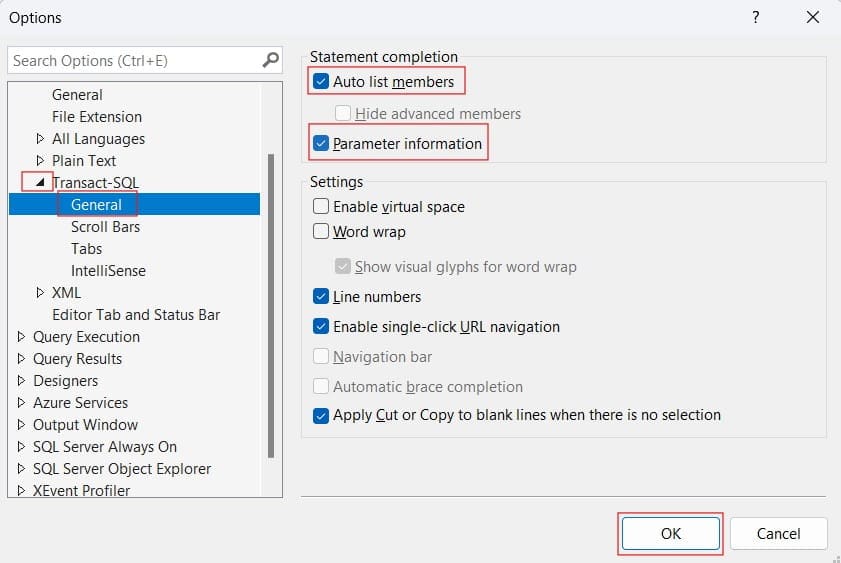 ssms 22 autocomplete not working