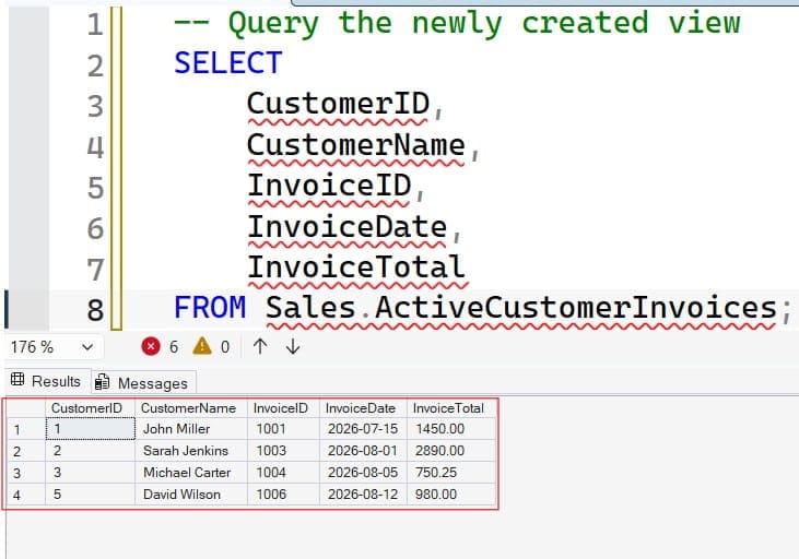 SQL Views