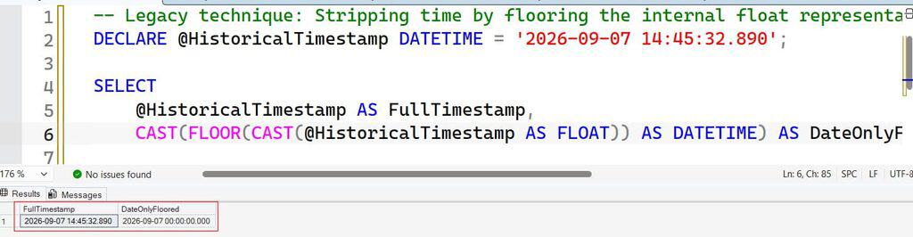 sql server floor function