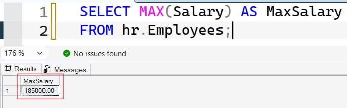 How to Find Maximum Salary in SQL