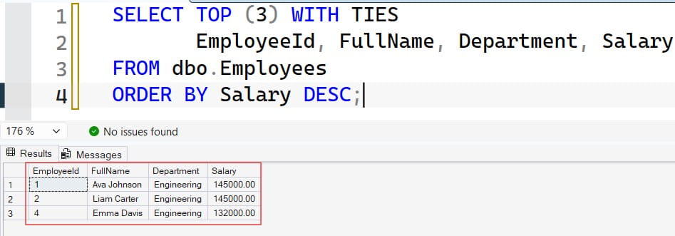 top 3 employees salaries department wise